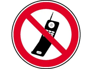 verbodsbord,Gebruik mobiele telefoon verboden,PVC,Ø 200mm - 2