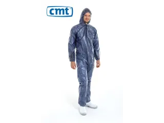Pp non woven Coverall met pe coating Maat XL Blauw 40 Gram 50 Stuks - 2
