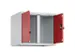opzetkast,v. locker voor scheiding van kleding,2vak.,vak B 300mm