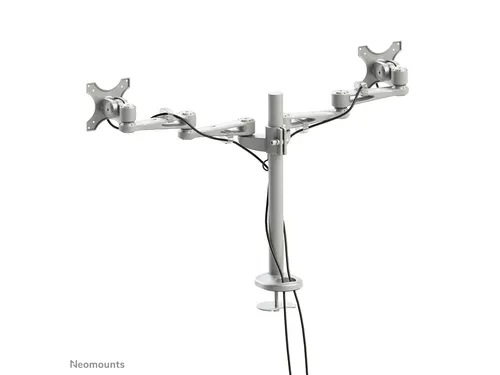 Monitorarm FPMA-D935DG 2 Schermen tot 27 inch Doorvoer Zilver