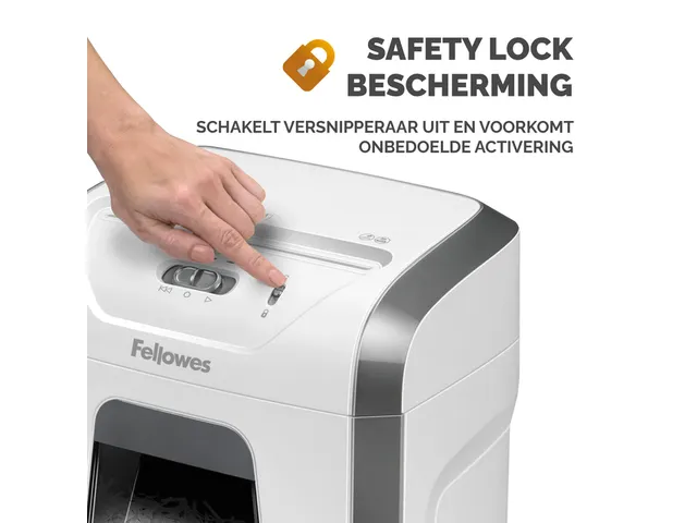 Papiervernietiger Fellowes 15C 4x40mm wit