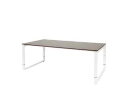 Domino Plus Vergadertafel Hoogte Instelbaar 200x100 Logan Eiken Wit