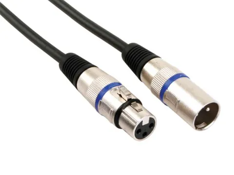 XLR-Kabel - XLR Mannelijk Naar XLR Vrouwelijk - 6m - Zwart