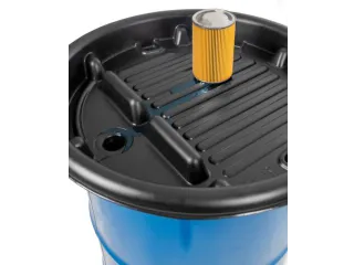 trechter,v. 200/220l vat,HxØ 120x704mm,uitloop-Ø 50mm,PE - 1