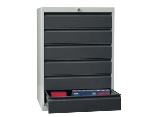 ladekast HxBxD 1000x1023x600mm 6laden slot RAL7035 front RAL7016