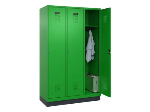 locker,HxBxD 1950x1200x500mm,3vak,vak B 400mm,cil.-slot,sokkel