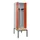PBM-locker met bank,HxBxD 2120x600x815mm,2vak,vak B 300mm