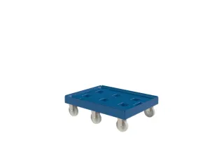 dolly,draagverm. 500kg,laadvl. LxB 814x612mm,platform doorbroken - 1