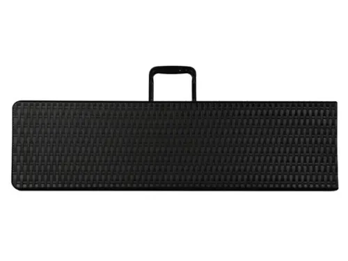 Inklapbare bank weerbestendig 180x25x43cm Rotanlook Zwart