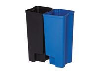 Recycling Binnenbak 2x15 Liter Front Step Kunststof Blauw Zwart