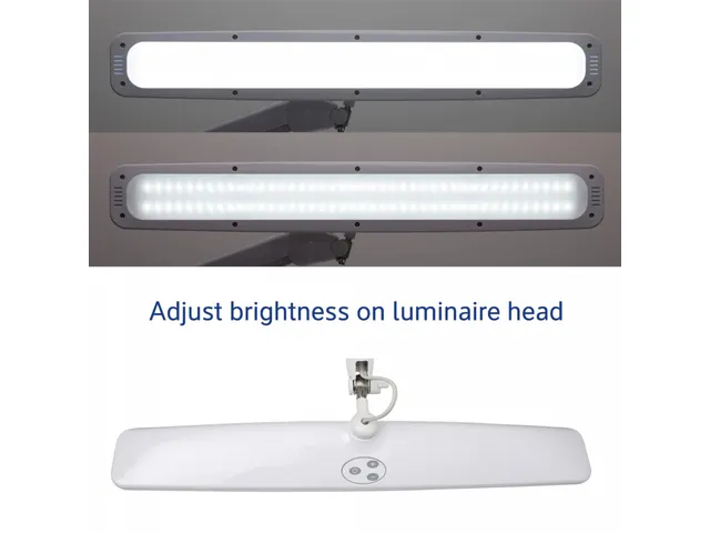 Werkpleklamp LED MAULexplore dimbaar Wit met tafelklem