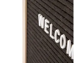 Letterbord Zwart 40x60cm licht houten frame - 5