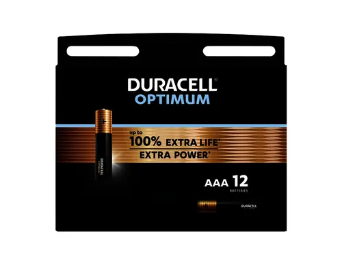 Batterij Duracell Optimum 12xAAA Alkaline 1.5V