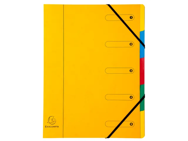 Sorteermap Harmonika 5 vak ass