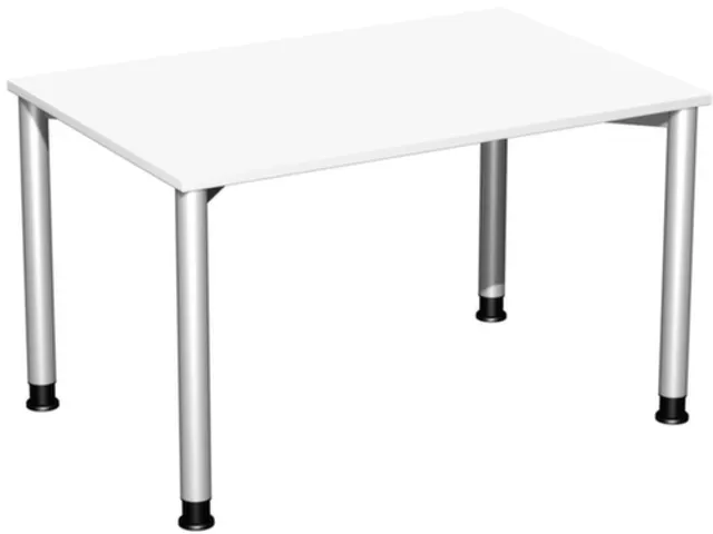 In Hoogte Verstelbaar Bureau 680-800X1200X800Mm Blad Wit 4-Voeten