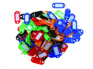 Sleutellabel Pavo kunststof assorti 100 stuks - 1