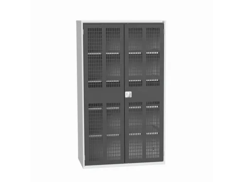 universele kast,HxBxD 2000x1300x550mm,4xStalen bodem,draaigrendelslot