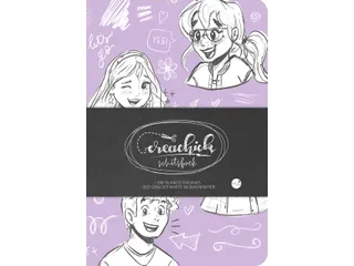 Schetsboek CreaChick Lilac 108 pagina's Hardcover - 4