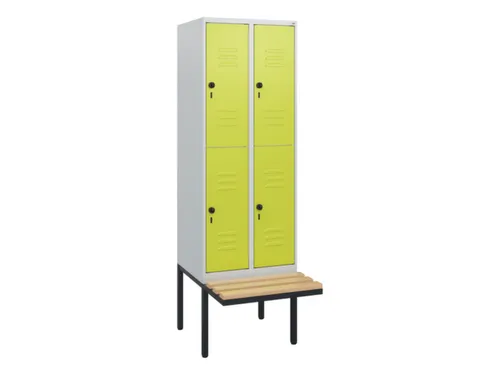 Dubbeldekse dekenkist,HxBxD 1950x600x815mm,2x2vak.,vak B 300mm
