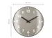 Wandklok NeXtime Duomo 35cm kaki