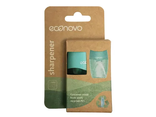 Puntenslijper Econovo dubbel blauw blister à 1 stuk
