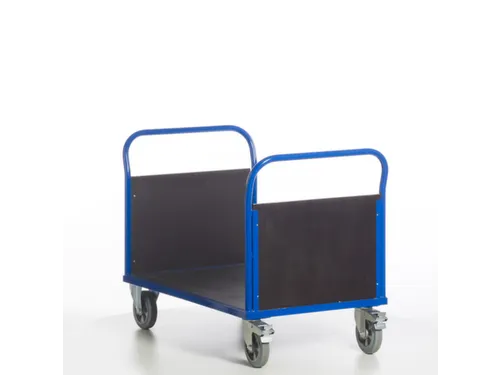 Platformwagen 1000kg Laadvlak 1200x800mm 2 Kopwanden Ral 5010