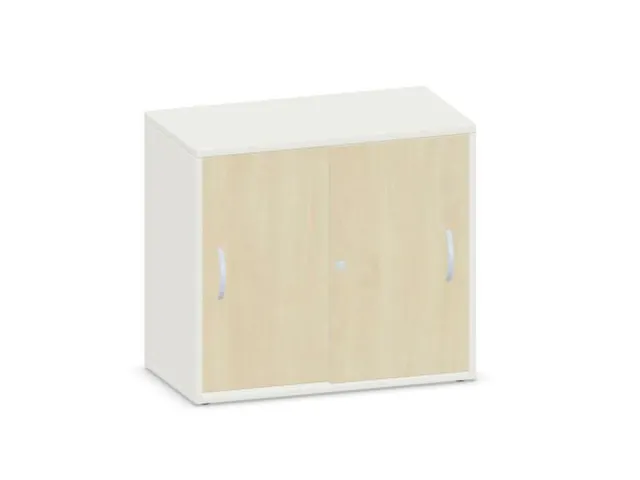 schuifdeurkast,HxBxD 720x800x430mm,decor romp wit,decor front esdoorn