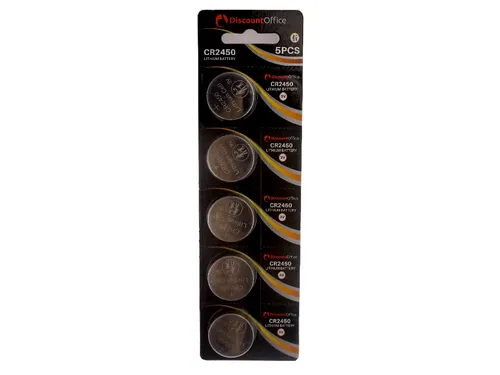 Knoopcelbatterij CR2450 3.0V Blister 5 Stuks