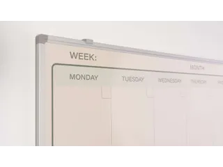 Weekplanner Elegance Engels softline profiel 8mm 90x120cm aluframe - 4