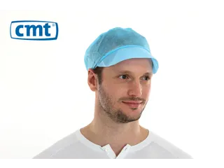 Pp Non Woven Pet Met Klep Blauw 'peak Cap' 1000 Stuks - 2