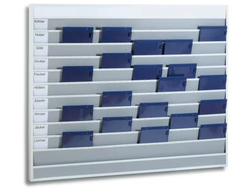 Werkplaats-/Opdrachtplanner Kunststof Profiel 1278x1575mm 10 Rijen