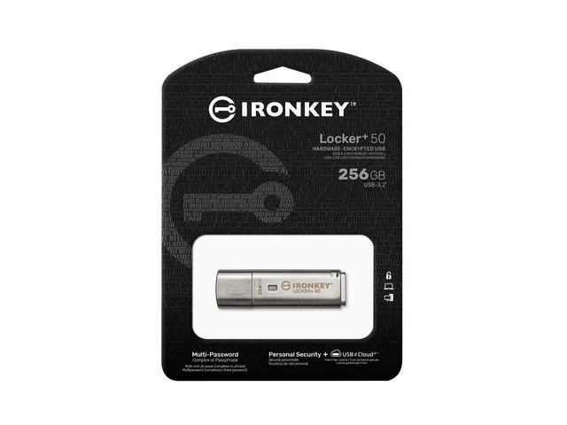 256GB IKLP50 AES USB, met 256-bits versleuteling