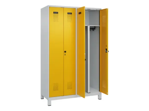 PBM-locker,HxBxD 1950x1200x500mm,4vak,vak B 300mm,draaigrendel