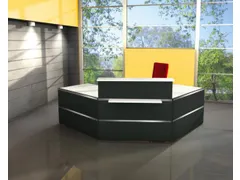 Balie Compleet 2500x2500mm Met 2 Hoeken Tassenplank Front Antraciet