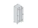 locker voor scheiding van kleding,HxBxD 1950x600x500mm,2vak