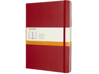 Notitieboek Moleskine XL 190x250mm lijn hard cover scarlet red - 1