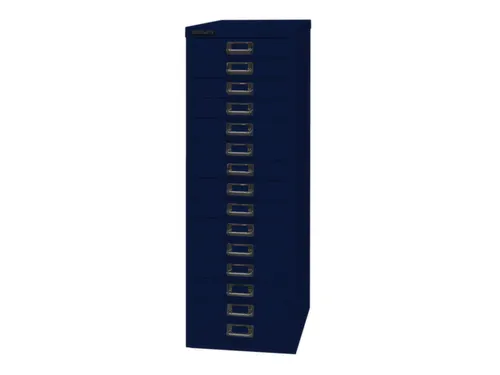 kantoor-ladekast HxBxD 857x278x380mm 15 laden romp oxfordblauw staal