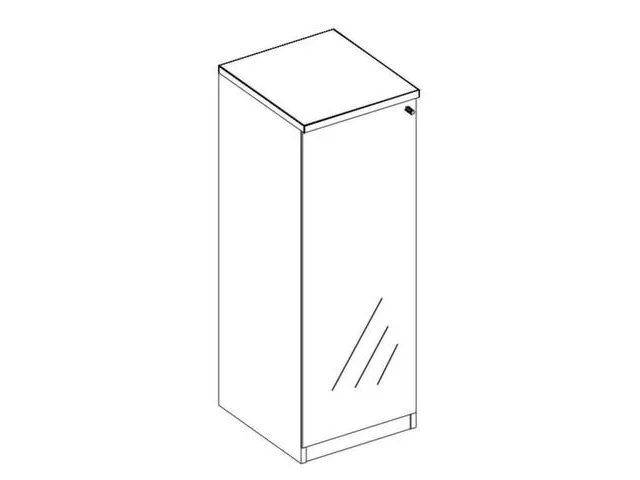 vitrinekast,HxBxD 825x400x445mm,1xhouten vloer,2 OH,Bl-wit