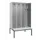 locker met bank,voor scheiding van kleding,HxBxD 2120x1200x815mm,4vak
