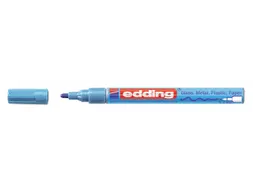 Viltstift edding 751 lakmarker rond metallic blauw 1-2mm