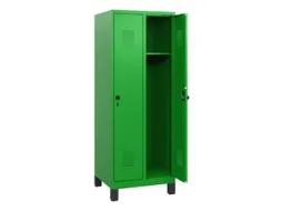 schoollocker,HxBxD 1630x600x500mm,2vak,vak B 300mm,draaigrendel,voeten