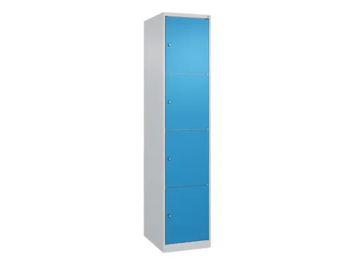 lockerkast,HxBxD 1850x400x500mm,1x4vakken,vak B 400mm,cil.-slot