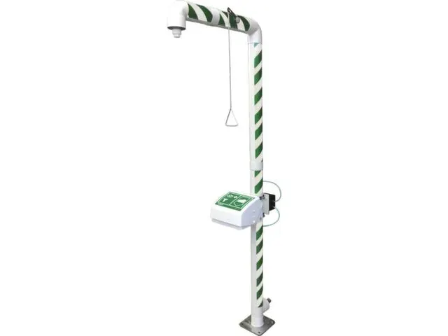Plens-/Oogdouche,Wasbak M. Afdekking,80L/Min,Aansluiting 1 1/4 Inch Bi