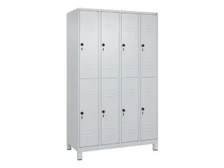 dubbeldekse locker,HxBxD 1950x1200x500mm,4x2vak.,vak B 300mm - 1
