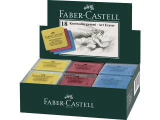 Kneedgum 3 Kleuren Display 18 Stuks - 1