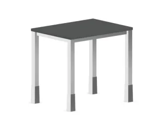 In hoogte verstelbaar bureau,HxBxD 720-840x800x600mm,MS-donkergrijs - 2