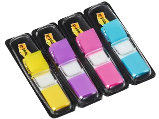 Indextabs 3M Post-it 683 11.9x43.2mm 4 kleuren 140 stuks - 3