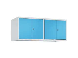 opzetkast,v. locker,4vak.,vak B 300mm,HxBxD 500x1200x500mm,vleugeldeur - 1