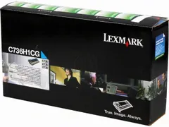 Tonercartridge Lexmark C 736 h 1 cg Retourprogramma Cyaan