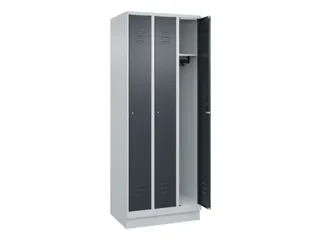 locker,HxBxD 1950x750x500mm,3vak,vak B 250mm,cil.-slot,sokkel - 2
